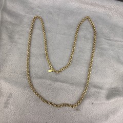 Vintage Monet Necklace Rolo Chain Gold Tone 28”
