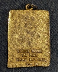 1968 Vintage Vietnam Mother for Peace Pendant Beverly Hills California Anti War!