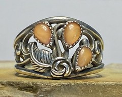 VTG 925 Sterling Silver Spiny Oyster Wheeler Manufacturing Company Ring Sz 10
