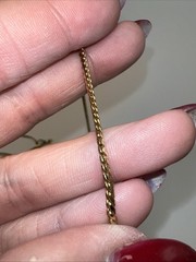 2 / Pair VTG NOS Swank 12K Gold Filled Chain Lot 18” Double Curb & Curb 11.39g
