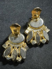 Vintage Juliana D&E Pink Moonstone Aurora Borealis Starburst Brooch Earrings Set