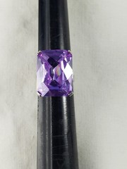 Vintage sterling silver changing color pink lilac stone cocktail ring sz 7.25