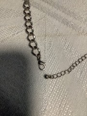 Silver Tone Chain Link Necklace 18”