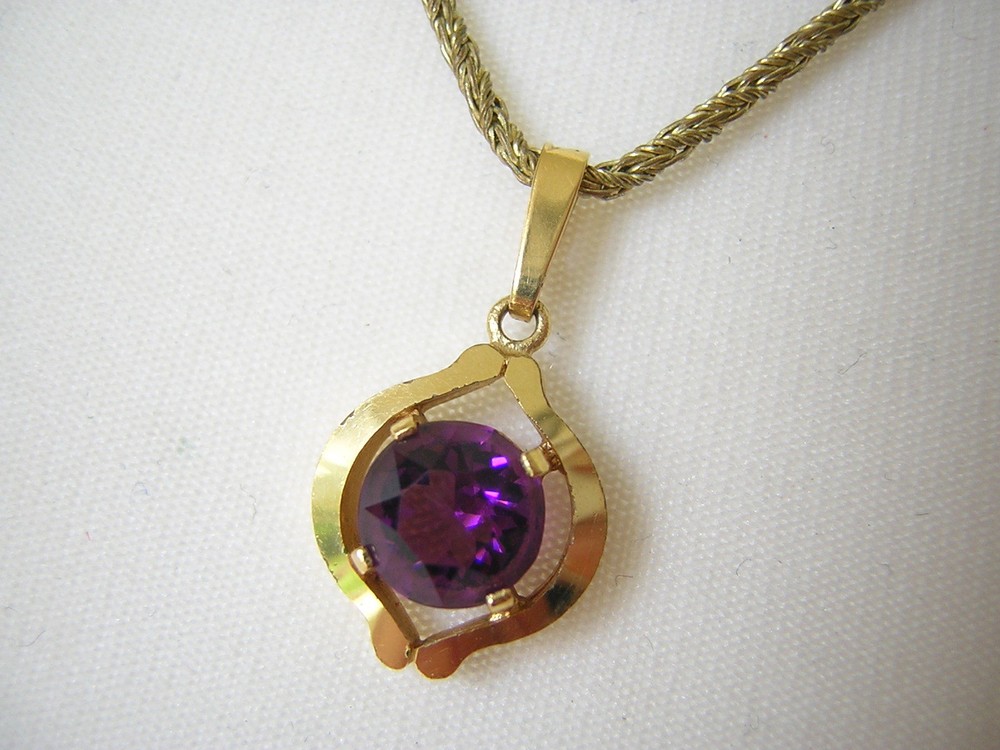 Necklace & Pendant Gemstone Theodor Klotz 5.1 G/44.5 Cm/2.2 X 1.1 Cm