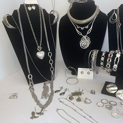Mystery Vintage- Now 1/2 Pound All Wearable Jewelry Lot Some Signed, A Few 925