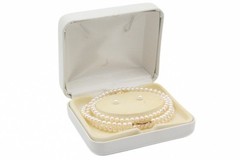 Timeless 14K Gold White Akoya Pearl Parure Set