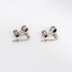 Vintage Portuguese 0.80ct Diamond Earrings 9k White Gold Drops Fine Jewelry