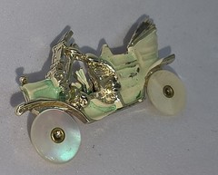 Vtg Retro Mechanical Figural Car Cabriolet 50s COLLECTIBLE Pin Brooch
