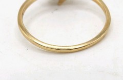 vtg 10K Yellow Gold Ring Sz 8.75″ w 2 Flower 12 Rubies & 2 Diamonds Dainty-2.67g