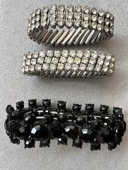 Vintage Rhinestone Jewelry Lot Earrings Brooches Necklace Bracelets Multicolor
