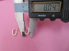 Vintage 14K Solid Y. Gold U-Leverback CZ Earrings 1.29 Grams (#401)