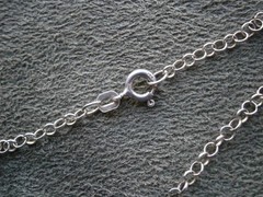 Dainty Rolo Baucher Chain Vintage Sterling Silver 18″ Necklace 2.5g