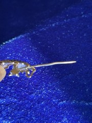 Vintage Sterling Silver Marcasite Seahorse Pendant Brooch Nice Old One