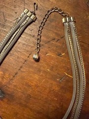 Hobe’ 4-strand bow tie vintage necklace