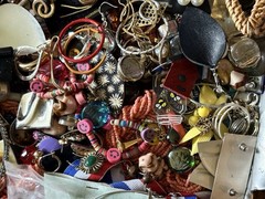 3.5lbs VTG to Now Mix Junk Jewelry Lot Craft Repurpose Broken Some Wearable