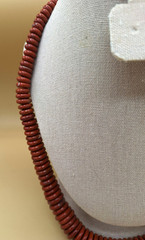 Red Jasper Disc Necklace with FAS Sterling Silver 925 Lobster Clasp 22-24″