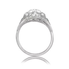 2.30Ct Art Deco Style Lab Created Diamond Anniversary 14K White Gold Finish Ring