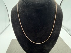 3.80g Vintage Sterling Silver 925 Diamond Cut Chain Necklace 21 in M