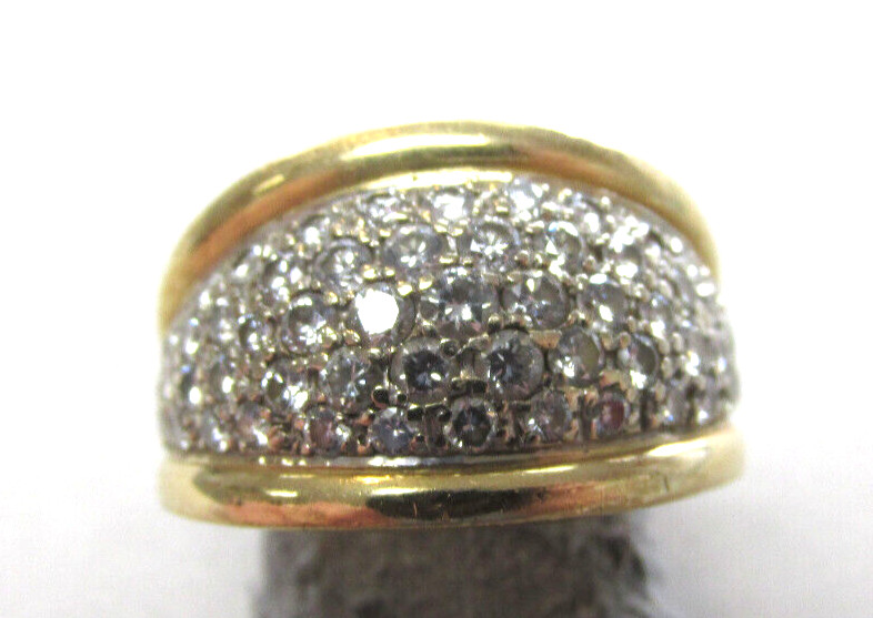 1.50 ctw Diamond Pave Ring in 18k Gold size 7 VS1-2 G Diamonds Make Offer