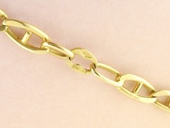 Estate Italian 18K Gold Solid Anchor Mariner 4.2mm /25″ Unisex Chain | 24.8grams