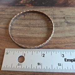 Vintage Copper Brass twisted Rope Bangle Bracelet Stackable Bohemian artisan