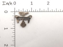 Vintage Zuni Sterling Multi Stone Turquoise Thunderbird Pin Brooch Hand Stamped