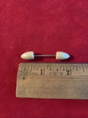 Vintage Celluloid Double Sided Hat/Brooch Pin