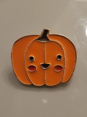 Vintage Fall Autumn Brooch Pin Jewelry Pumpkin Gourd Happy Halloween M58