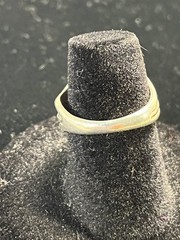 Vintage Sterling Silver Gold Tone Scarab Beetle Ring Size 5 Han Zup– 3077