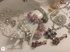 Vintage Jewelry Lot Vendome Trifari Kramer Art Warner RS Glass Crystal+