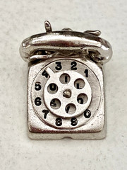 Vintage Sterling Silver MECHANICAL Charm England Choose