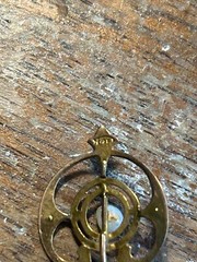 Art Nouveau Edwardian Target Lavalier Pendant 10k Gold Irregular Natural Pearls