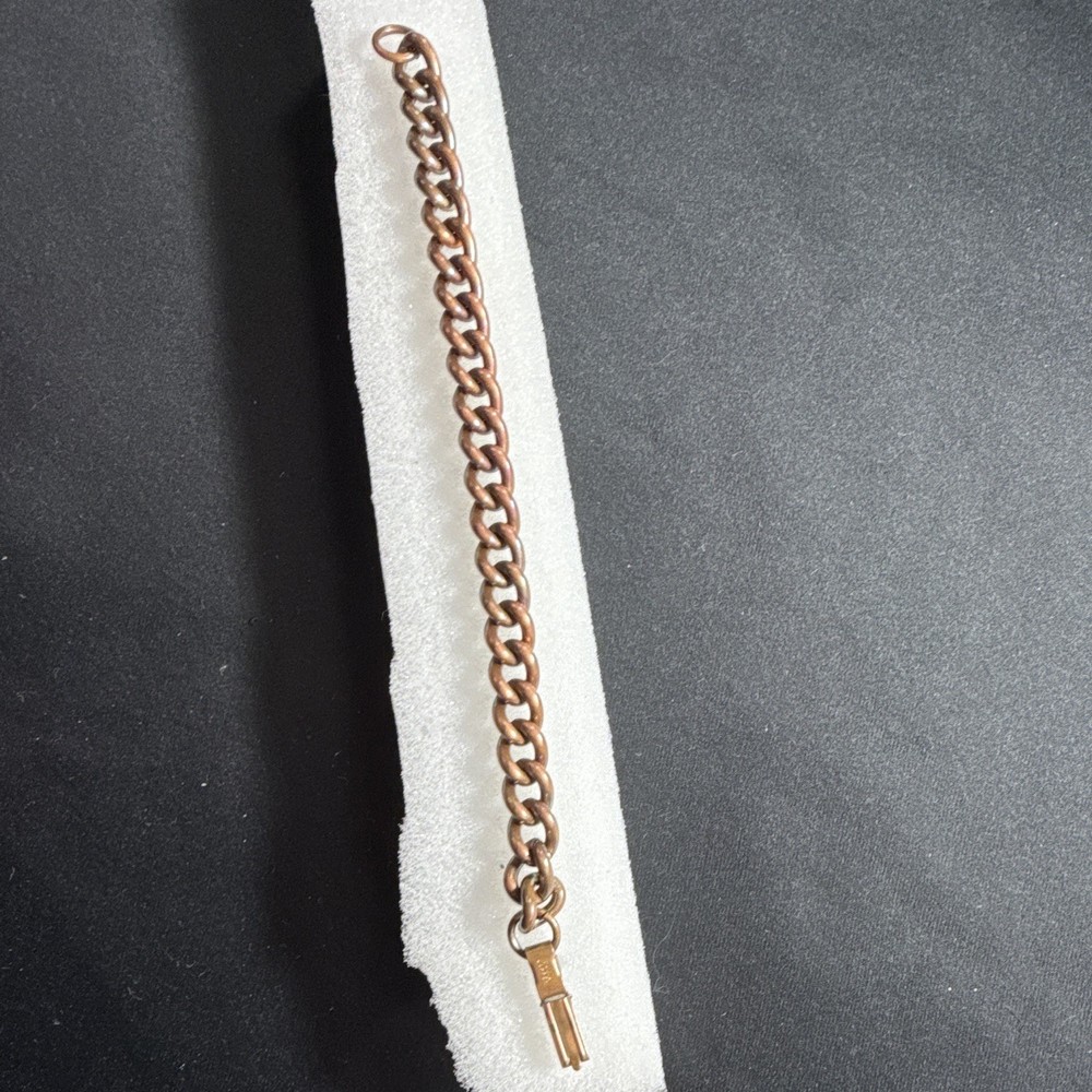 Vintage Handmade Solid Copper Bracelet & Adjustable Copper Ring Set