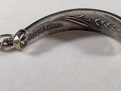 Vintage Oneida “Song Of Autumn” Silver Bracelet Turquoise Accents
