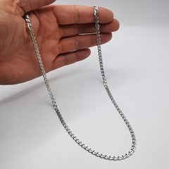 Vintage Sterling Silver Signed Handmade Chain Necklace 22.05in (56cm) 0.52oz