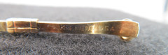 Vintage Krementz Gold Tone Collar Bar Clip 2 Inches