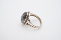 Vintage Sterling Silver 925 Rutilated Quartz Ring Size 8.75