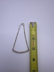 Vintage ID Sterling Silver 925 Bracelet Engraved double chain Mama Mom