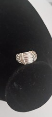 🔥🔥🔥Sterling Silver Ring Beautifully Accented in 14 K Gold 🔥🔥🔥