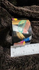 Vintage 80’s 90’s Hand Painted Abstract Woman’s Statement Bracelet EUC Colorful