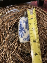 Gorgeous, Long Enamel & Metal Vintage English Pendant