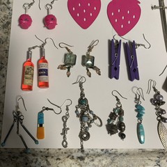 Vintage Modern Mixed Lot Earrings (32) Pairs (19) Singles