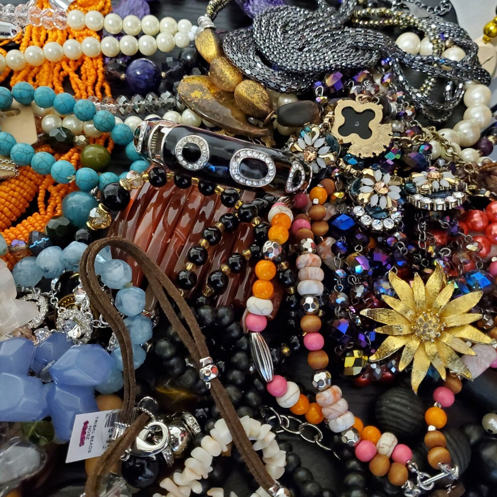 2+ LBS Vintage to Now Jewelry Estate Lot ALL wearable resell NO Junk Guaranteed