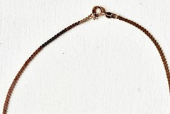 Vintage 14k Gold 2mm Serpentine Chain-15”-5.2G-Arezia Oro SRL-Arezzo, Italy