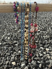 Lot Vintage Various Colors Beaded Seeds Earrings Necklaces #009