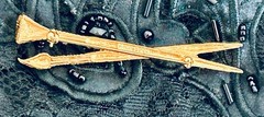 CAROLEE BROOCH PIN *SIGNED ARTIST PAINT BRUSHES* VTG UNIQUE & HTF 2 3/4″ WOMEN’S