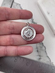Vintage 925 Sterling Silver It’s a Girl Charm Pendant