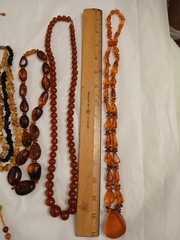 Amber Jewelry Lot Reconstituted & Baltic Amber Mixed Lot READ Descrip