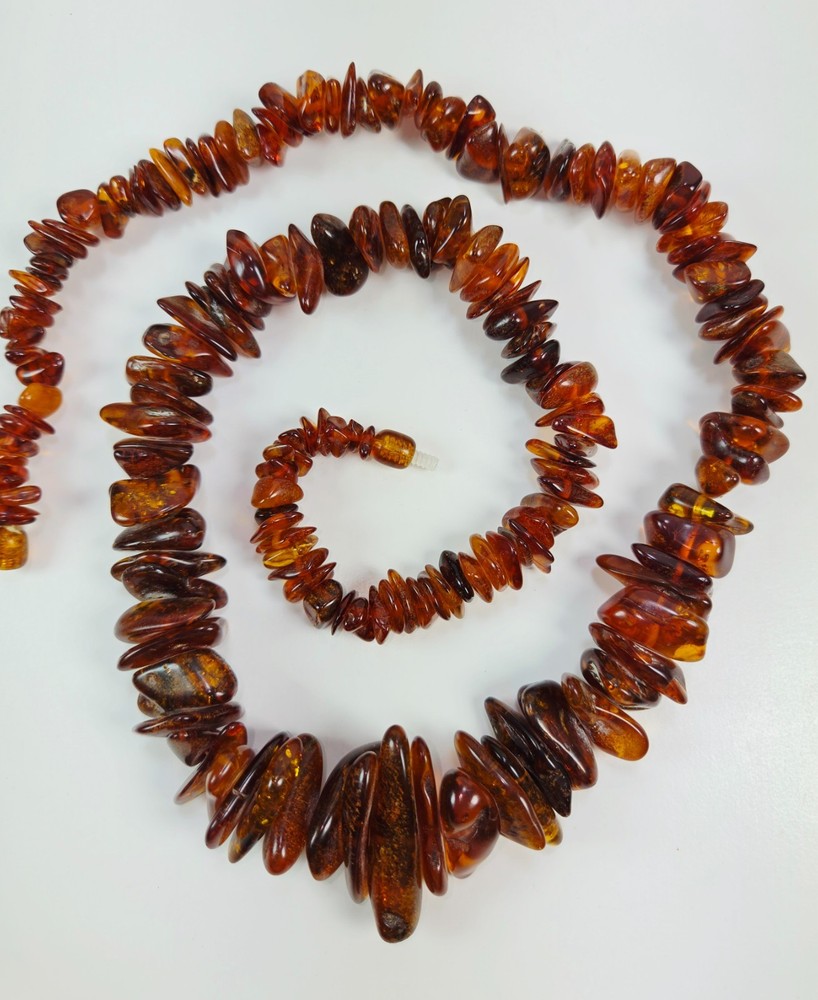 Baltic Amber Freeform Bead Necklace