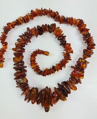 Baltic Amber Freeform Bead Necklace